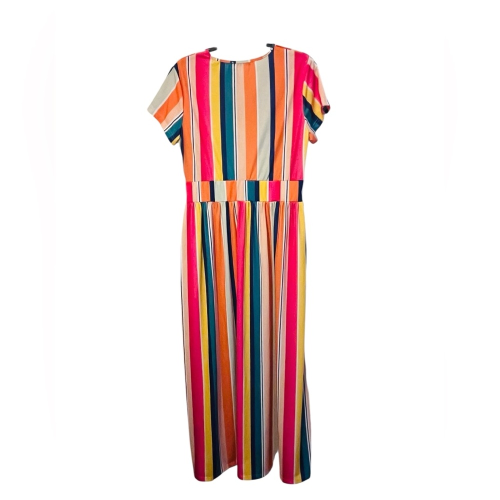 Ouges Women's Xl Summer Short Sleeve V-Neck Party… - image 3